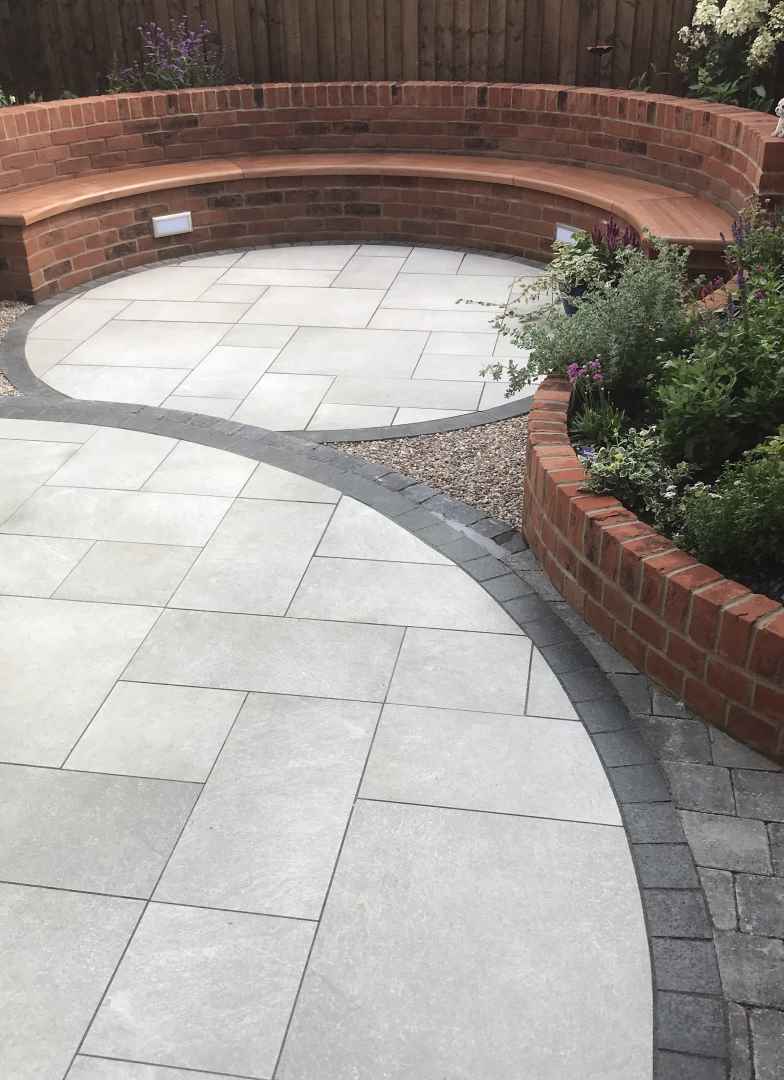 Derby Walling completed in garden